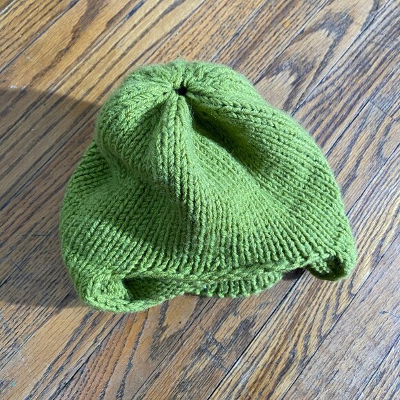 Handmade Knit Balaclava: Wool Blend Face Mask, Winter Warmer - Picture 5 of 7